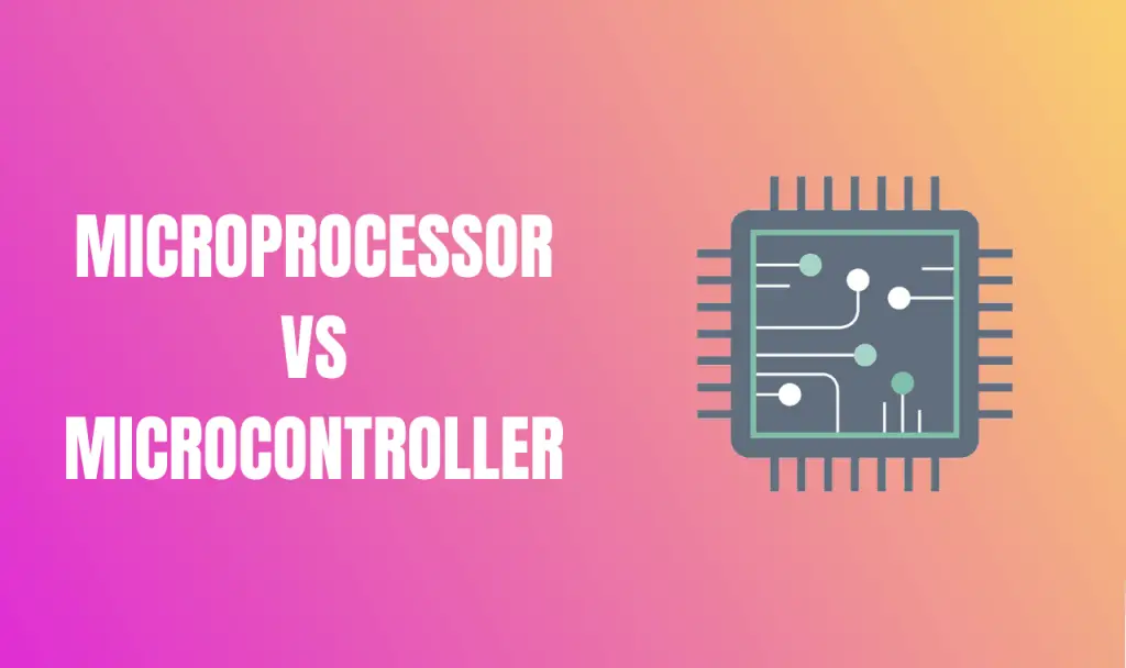 microprocessor vs microcontroller